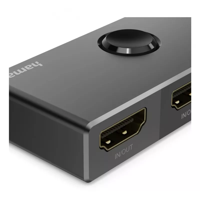 HAMA 8K HDMI Αμφίδρομος διακόπτης — 1 είσοδος σε 2 εξόδους / 2 είσοδοι σε 1 έξοδο, Μοντέλο 00205324