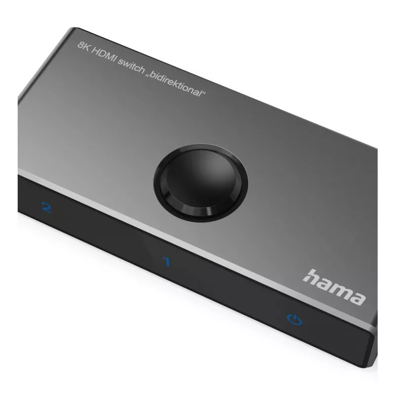 HAMA 8K HDMI Αμφίδρομος διακόπτης — 1 είσοδος σε 2 εξόδους / 2 είσοδοι σε 1 έξοδο, Μοντέλο 00205324