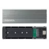 Θήκη SSD ADATA EC680 γκρι M.2 USB Type-C PCIe