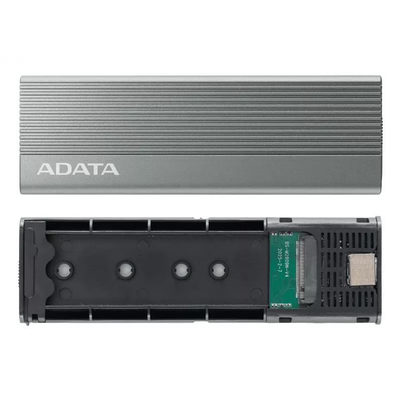 Θήκη SSD ADATA EC680 γκρι M.2 USB Type-C PCIe