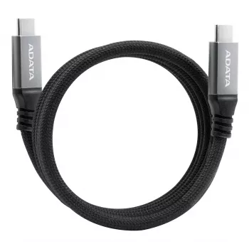 Καλώδιο δεδομένων USB C σε USB C ADATA CACCU3-100W-100AN-BK — USB 3.2 Gen 2 (10 Gbit/s), 1 m, μαύρο
