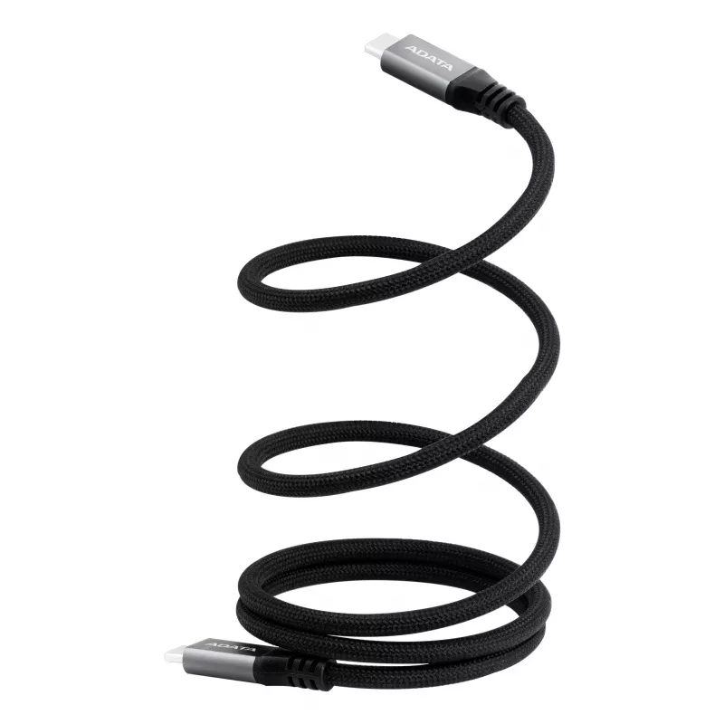 Καλώδιο δεδομένων USB C σε USB C ADATA CACCU3-100W-100AN-BK — USB 3.2 Gen 2 (10 Gbit/s), 1 m, μαύρο