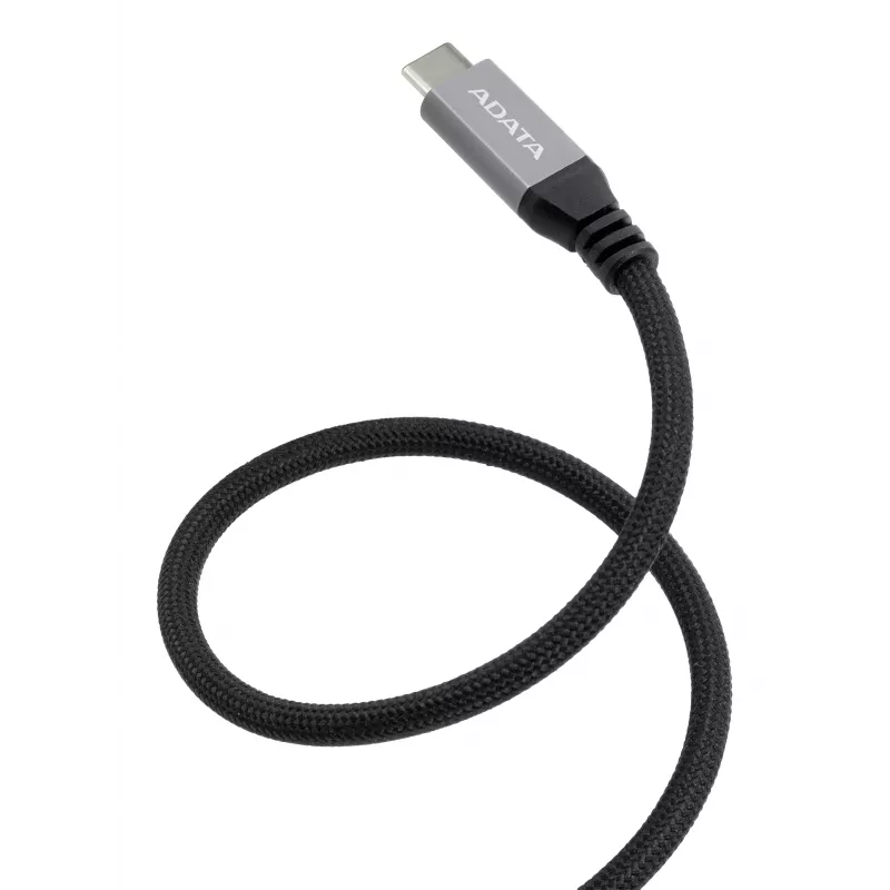 Καλώδιο δεδομένων USB C σε USB C ADATA CACCU3-100W-100AN-BK — USB 3.2 Gen 2 (10 Gbit/s), 1 m, μαύρο
