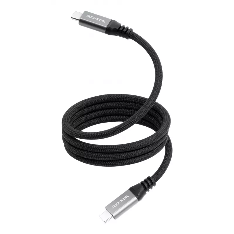 Καλώδιο δεδομένων USB C σε USB C ADATA CACCU3-100W-100AN-BK — USB 3.2 Gen 2 (10 Gbit/s), 1 m, μαύρο