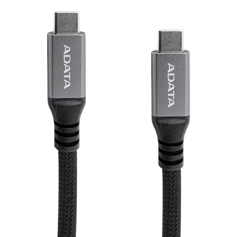 Καλώδιο δεδομένων USB C σε USB C ADATA CACCU3-100W-100AN-BK — USB 3.2 Gen 2 (10 Gbit/s), 1 m, μαύρο
