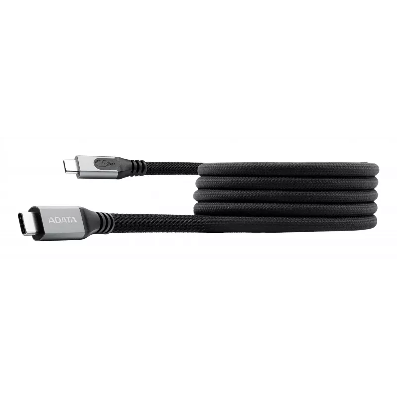Καλώδιο δεδομένων USB C σε USB C ADATA CACCU3-100W-100AN-BK — USB 3.2 Gen 2 (10 Gbit/s), 1 m, μαύρο