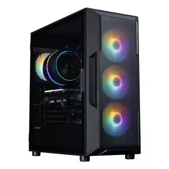 Κουτί υπολογιστή Mid-Tower ZALMAN I3 NEO V2, μαύρο, 4x ανεμιστήρες RGB, υποστήριξη ATX/microATX