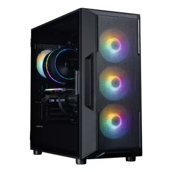Κουτί υπολογιστή Mid-Tower ZALMAN I3 NEO V2, μαύρο, 4x ανεμιστήρες RGB, υποστήριξη ATX/microATX