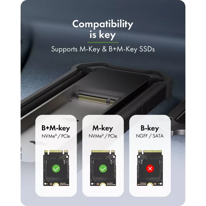 Αξεσουάρ: icybox IB-1827MCP-C31 M.2 NVMe και SATA Dual-Bay adapter