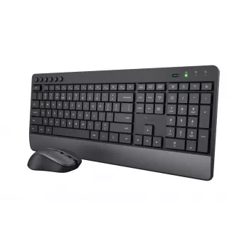 Trust Trezo πληκτρολόγιο ποντίκι με Universal RF Wireless QWERTY US English μαύρο