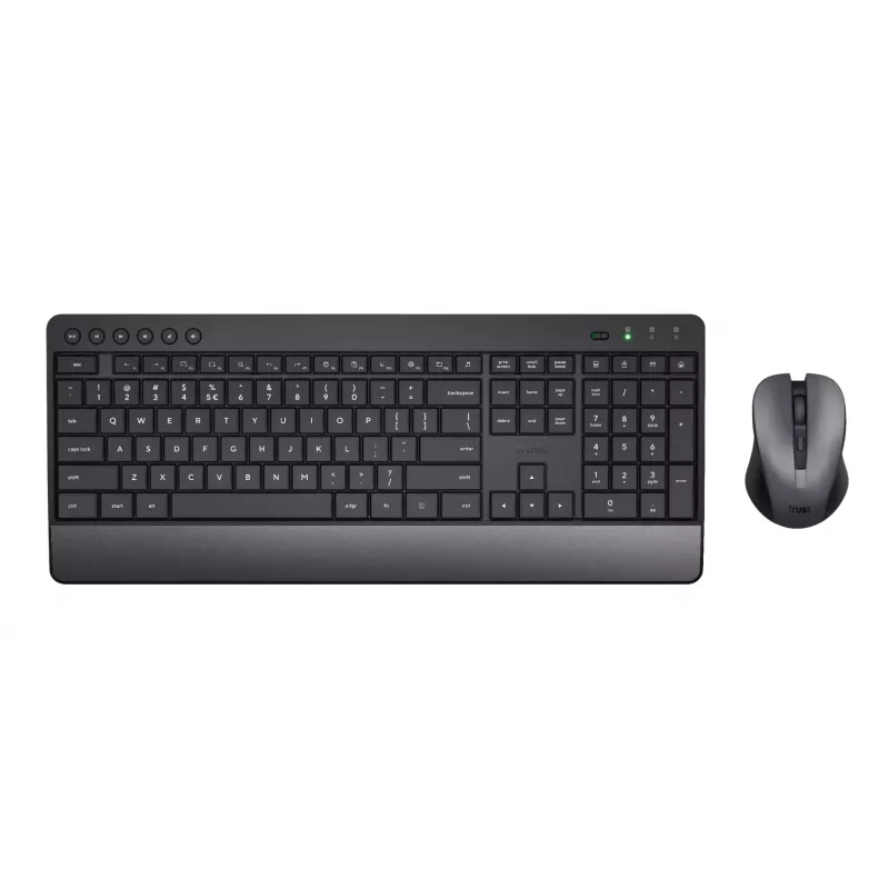 Trust Trezo πληκτρολόγιο ποντίκι με Universal RF Wireless QWERTY US English μαύρο