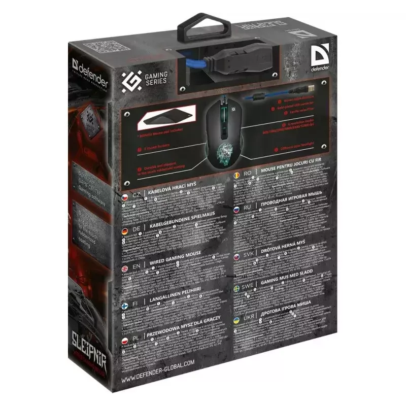 Ποντίκι Defender GM-927 Sleipnir Optic 12800dpi 6P