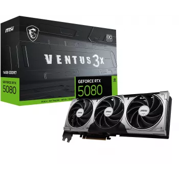 Κάρτα γραφικών MSI GeForce RTX 5080 16 GB GDDR7, PCIe 5.0, 256-bit, 303×121×49 mm, 360 W