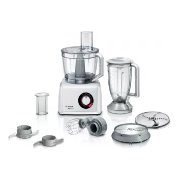 Κουζινομηχανή Bosch MC812W501 — 1000 W, μπολ 3,9 L, λευκή, λεπίδες ανοξείδωτου χάλυβα
