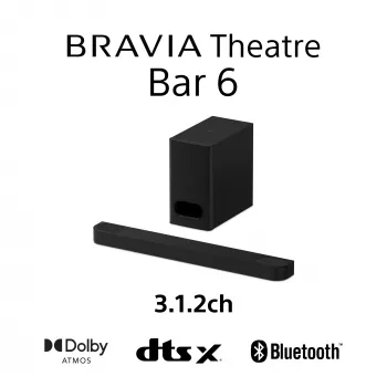 Ηχόμπαρα Sony HT-B600 3.1.2 κανάλια 350 W με ασύρματο subwoofer, μαύρη