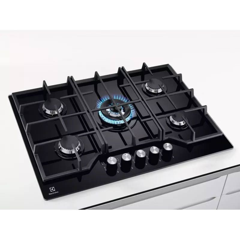 Electrolux KGG75362K μαύρο εντοιχιζόμενη 75 cm υγραέριο 5 εστίες