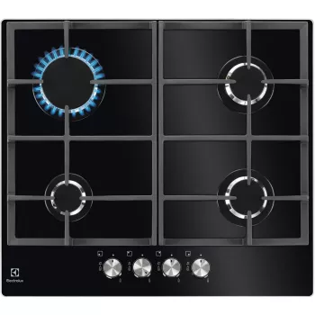 Electrolux KGG6426K μαύρο εντοιχιζόμενη 56 cm υγραέριο 4 εστίες