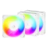 ARCTIC Freezer P12 Pro Reverse A-RGB (λευκό) - συσκευασία 3 τεμ. - ανεμιστήρας 120 mm A-RGB PWM με splitter καλωδίων