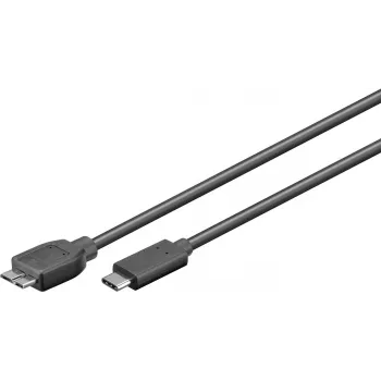 Microconnect USB3.1CAMIB3.01 Καλώδιο USB USB 3.2 Gen 1 (3.1 Gen 1) 1 m USB-C σε Micro-USB-B Μαύρο