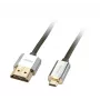 Lindy 1m CROMO λεπτό καλώδιο High Speed HDMI σε Micro HDMI με Ethernet