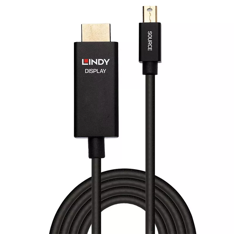 Lindy 2m Ενεργό καλώδιο Mini DisplayPort σε HDMI με HDR