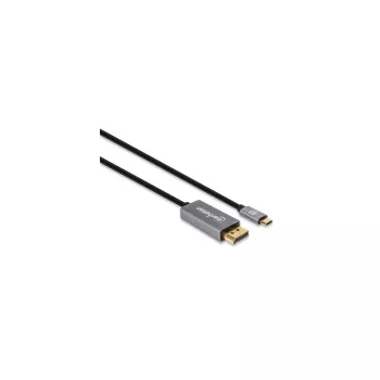 Manhattan Καλώδιο USB-C σε DisplayPort 1.4, 8K@60Hz, 3m, αρσενικό σε αρσενικό, μη αμφίδρομο, Μαύρο, τρία χρόνια εγγύηση