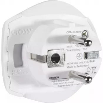 Ταξιδιωτικός προσαρμογέας Skross 1.500211-E Universal Type C Λευκό