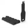 Σετ Port-Blocker Lindy RJ45 Port Locks Μαύρο — 10 τεμ. + 1 κλειδί, συμβατό με υποδοχές RJ-45