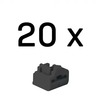 Portblocker Lindy RJ-45 (συσκευασία 20 τεμ.) – μαύρο, ABS, 20×74,5×5,9 mm