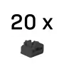 Lindy αποκλειστές θύρας RJ45, μαύροι, 20 τεμ.