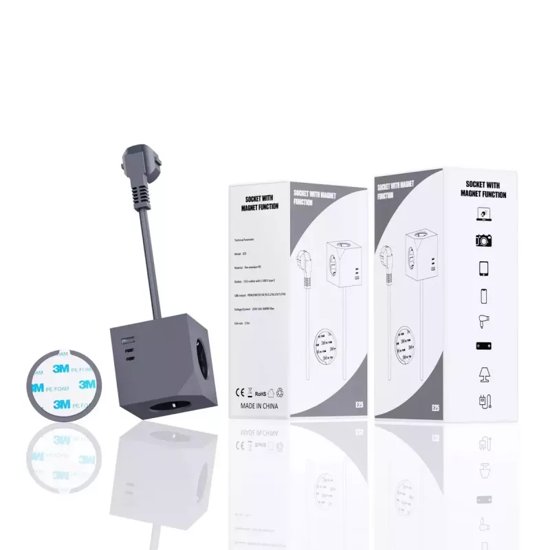 Μαγνητικό βύσμα USB MicroConnect MC-CUBE015USBMAGNETIC