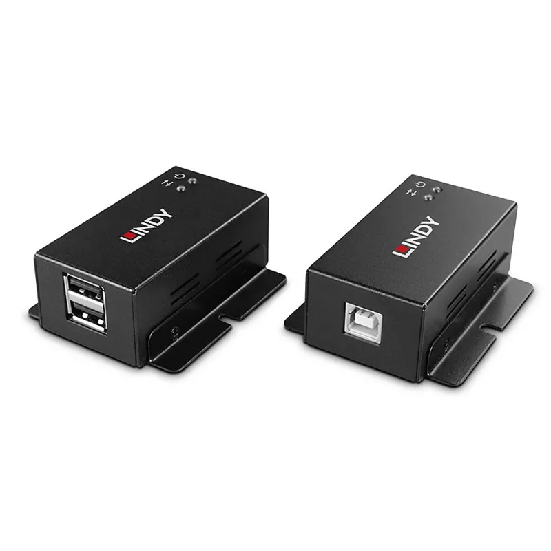 Πομποδέκτης και δέκτης δικτύου Lindy 50m 2 Port USB 2.0 Cat. 6 Extender
