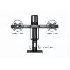 Βάση οθόνης Gembird MS-D2-01 27 ιντσών μαύρη ελεύθερη τοποθέτηση
