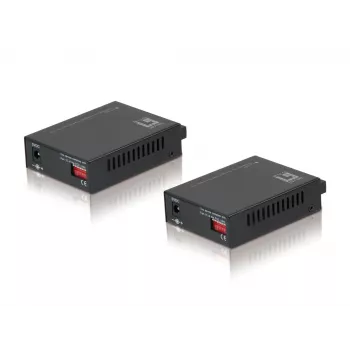 LevelOne RJ45 σε SC BIDI Fast Ethernet Σετ μετατροπέα μέσων, Singlemode οπτική ίνα, 20 km