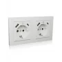 ICY BOX IB-MPS4200W-PD Πρίζα Type F + USB A + USB C λευκή