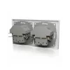 ICY BOX IB-MPS4200W-PD Πρίζα Type F + USB A + USB C λευκή
