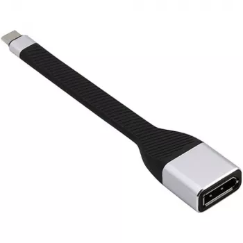 Techly ICOC-USBC-DP12 Καλώδιο-προσαρμογέας βίντεο 0,131 m USB Type-C DisplayPort Μαύρο