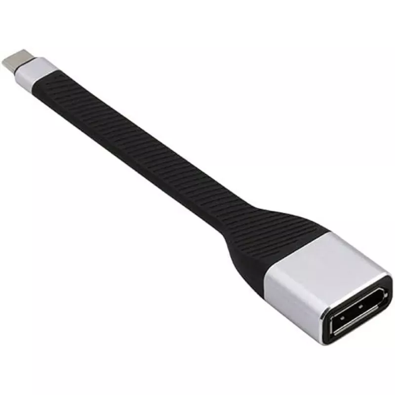 Techly ICOC-USBC-DP12 Καλώδιο-προσαρμογέας βίντεο 0,131 m USB Type-C DisplayPort Μαύρο
