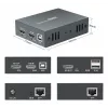 Σετ επέκτασης AV (πομπός & δέκτης) LEVELONE HVE-8111, 3840x2160, Cat6, USB-A/USB-B, DC 12V (2 τεμ.)