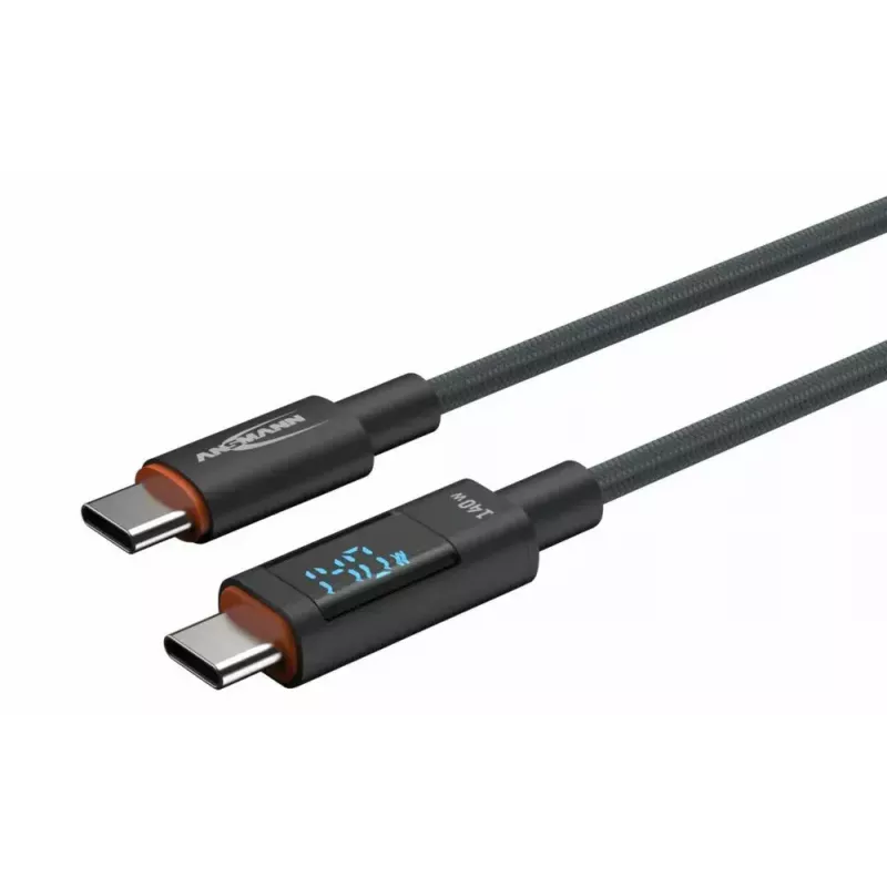 Καλώδιο USB Ansmann 1700-0176 USB 2.0 1,2m USB C Ανθρακί