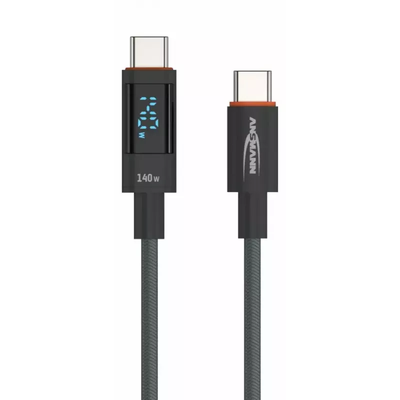 Καλώδιο USB Ansmann 1700-0176 USB 2.0 1,2m USB C Ανθρακί