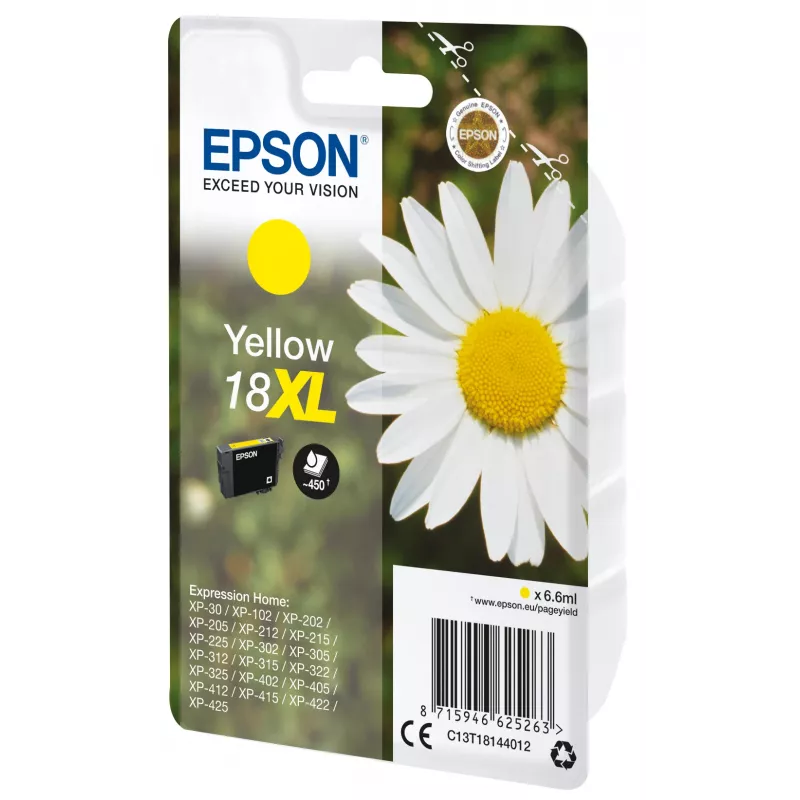 Μελάνι Epson 18XL Κίτρινο 450 σελίδες Blæk C13T18144012