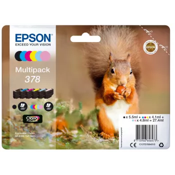 Σετ μελανιών Epson C13T37884010 Μαύρο Κυανό Φωτεινό κυανό Φωτεινό ματζέντα Ματζέντα Κίτρινο