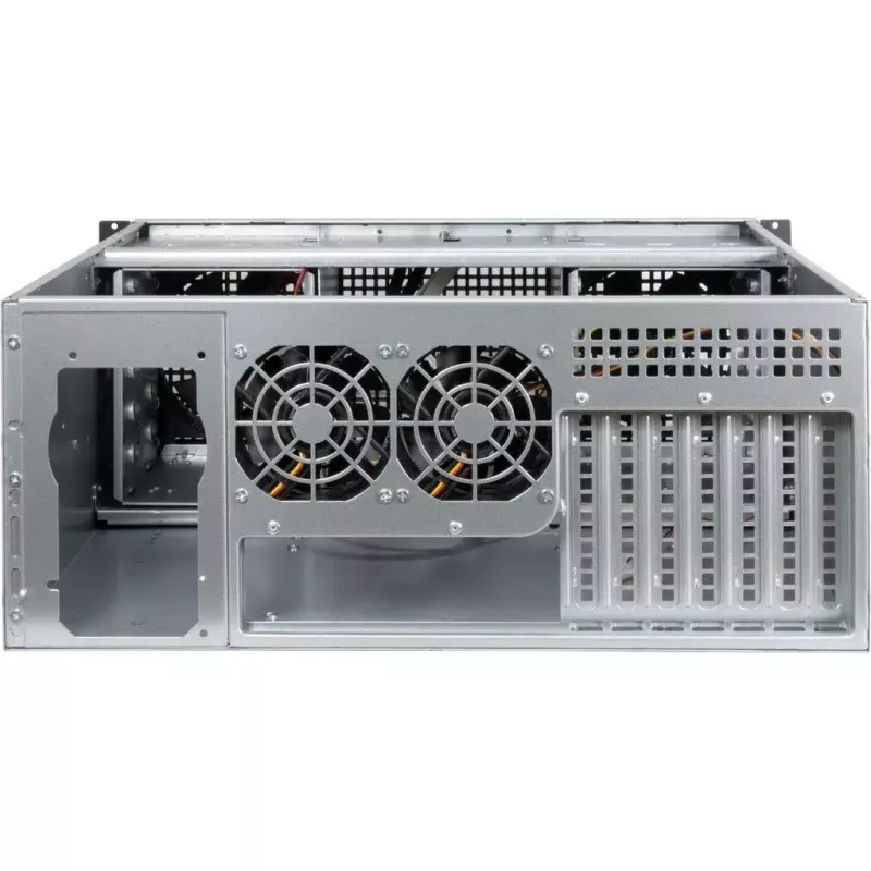 Κουτί διακομιστή Inter-Tech 4U 40240 Rack Μαύρο, Γκρι
