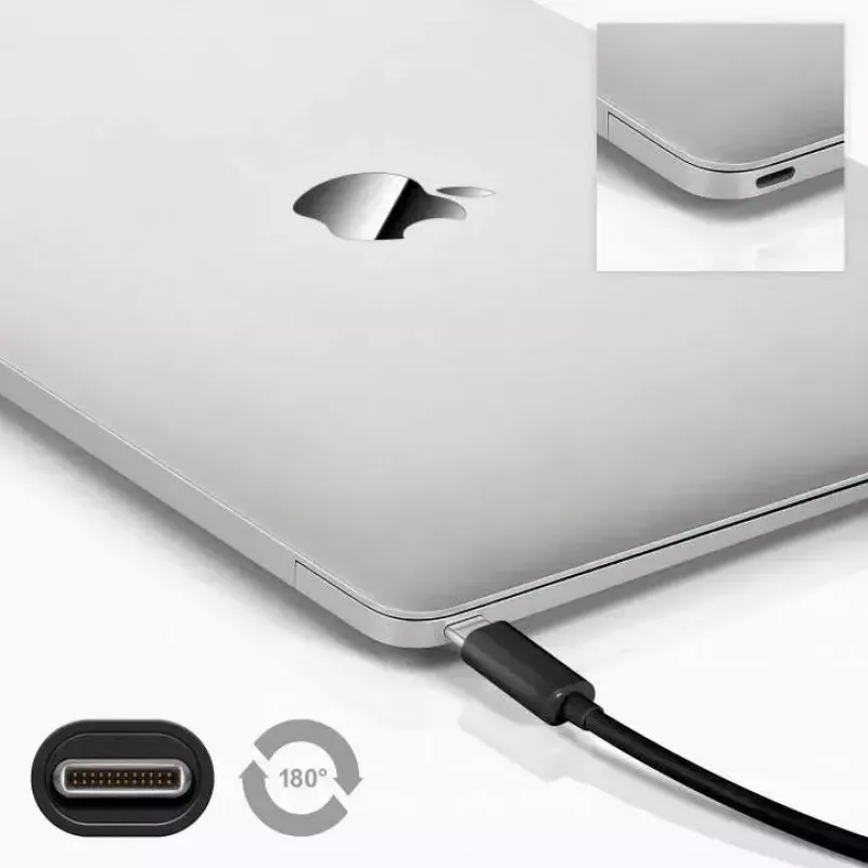 Goobay Καλώδιο USB USB 2.0 1m Micro-USB B USB C Μαύρο