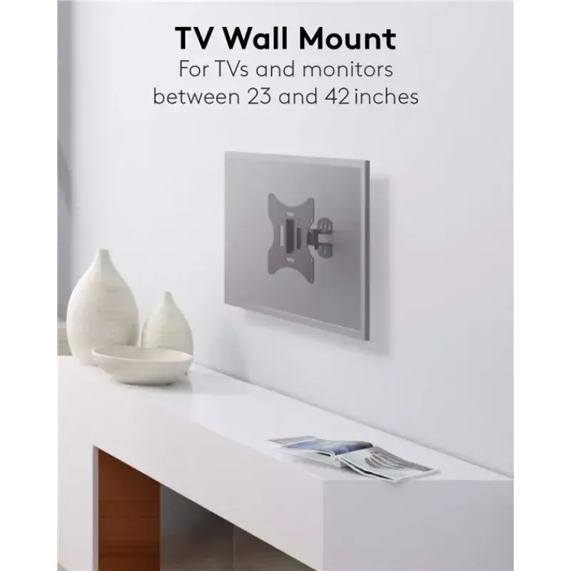 Goobay TV EasyFlex M Βάση τοίχου με λειτουργία κλίσης, μαύρο (51893)