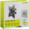 Goobay TV EasyFlex M Βάση τοίχου με λειτουργία κλίσης, μαύρο (51893)