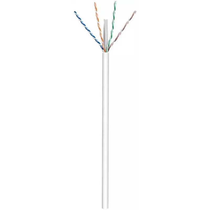 Goobay CAT 6 U/UTP Καλώδιο δικτύου 94965, 100 m, λευκό