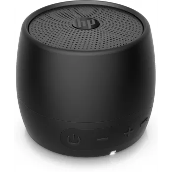 HP μαύρο ασύρματο ηχείο Bluetooth 360, ενσύρματο & ασύρματο, μονοφωνικό φορητό ηχείο, μαύρο, κυλινδρικό, κουμπιά, καθολικό