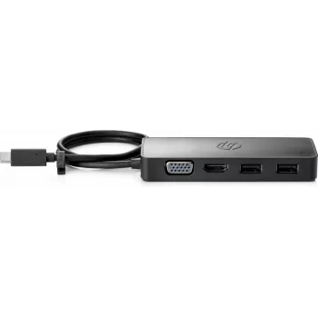 HP USB-C Travel Hub G2, ενσύρματο, USB 3.2 Gen 1 (3.1 Gen 1) Type-C, μαύρο, Κίνα, Windows 10, 107 mm